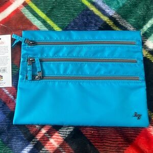 NWT Lug Kickline Triple Zip Storage Pouches Set of 2